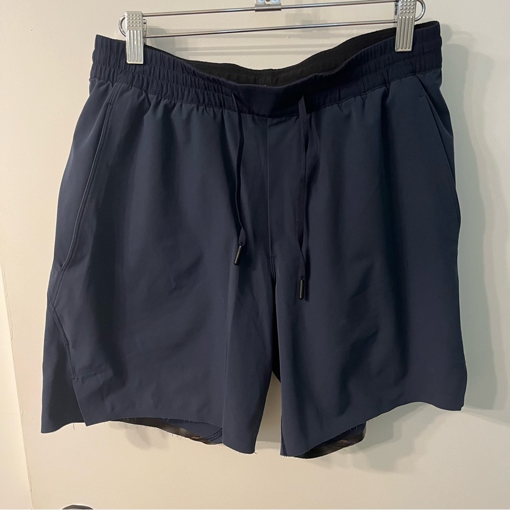 lululemon athletica Dark Blue Athletic Swim Shorts Size Medium